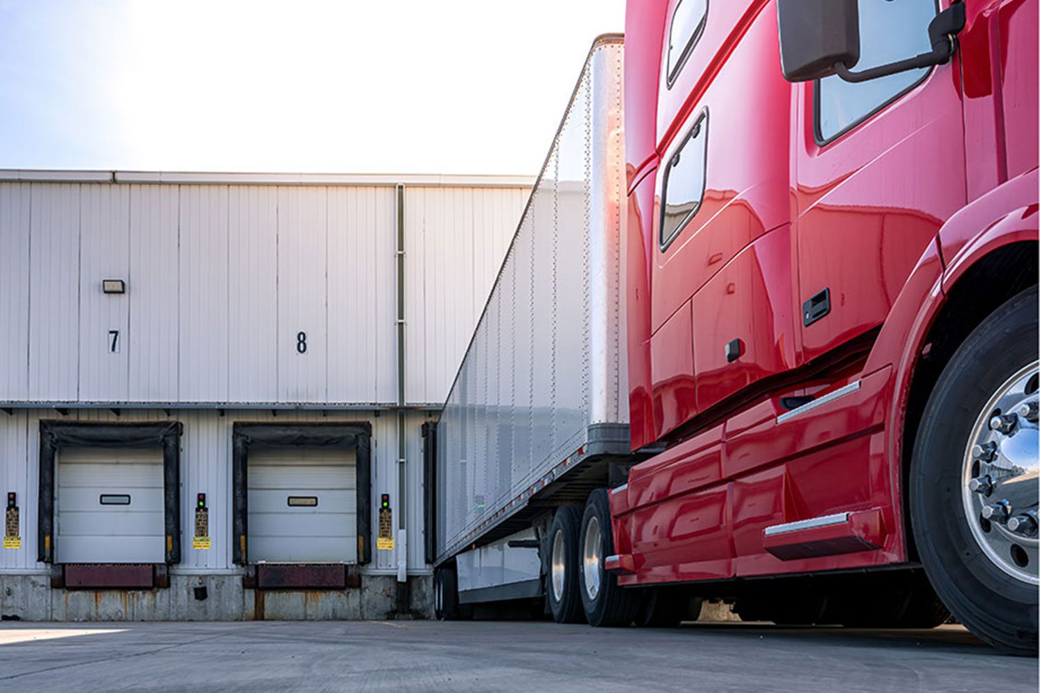 Truck at a loading dock